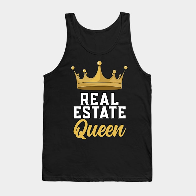 Real Estate Queen Realtor Tank Top by maxcode